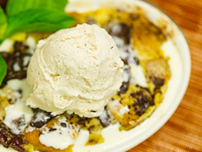 Enjoy a delicious dessert at Hal's Bar & Grill